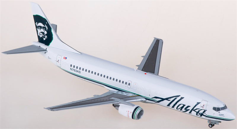 JC Wings Alaska Airlines Boeing 737-400C N763AS 1:200 Diecast Model view 2