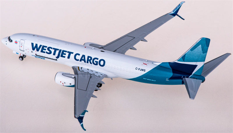 NG Models WestJet Cargo Boeing 737-800 C-FJWS 1:400 Diecast Model view 2