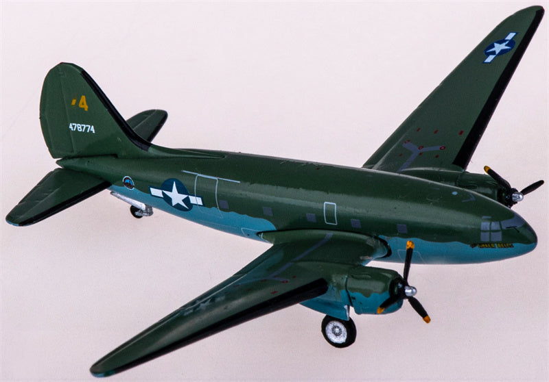 AeroClassics USAF Curtiss C-46 478774 1:400 Diecast Model view 3