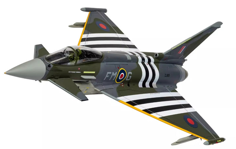 CORGI Eurofighter Typhoon FGR4 ‘Moggy' - RAF No.29 Sqn - 2024 D-Day Anniversary Display Scheme 1:48 Airplane Pre-built Model