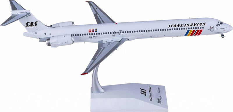 JC Wings SAS for Scandinavian Airlines MD-90 LN-ROA 1:200 Airplane Pre-built Airliner Model Display