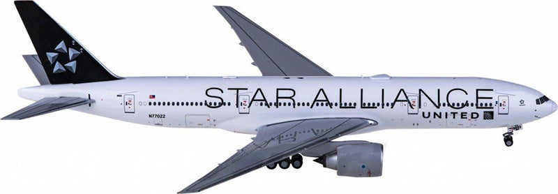 NG Models United Airlines Boeing 777-200ER N77022 1:400 Diecast Model view 1