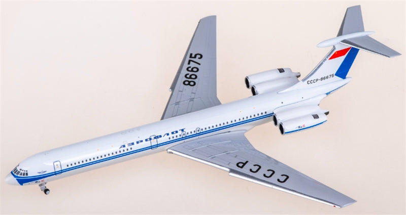 Phoenix Aeroflot for Ilyushin IL-62M CCCP-86675 1:400 Aircraft Pre-built  Airliner Model Display