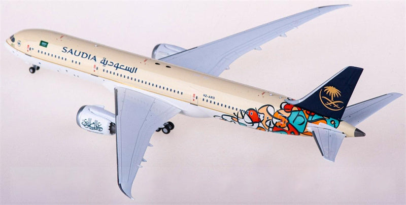 NG Models Saudia Boeing 787-9 HZ-AR13 1:400 Diecast Model view 3
