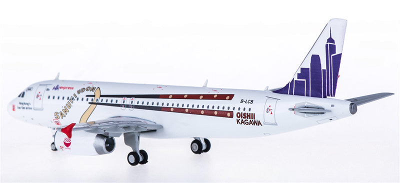 JC Wings HK Express Airbus A320 B-LCB Sanuki Udon 1:400 Diecast Model view 4