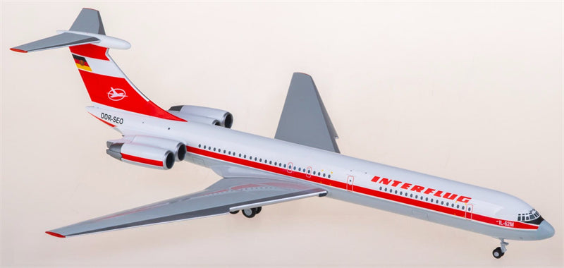 Herpa Interflug Ilyushin IL-62M DDR-SEO 1:200 Diecast Model view 3