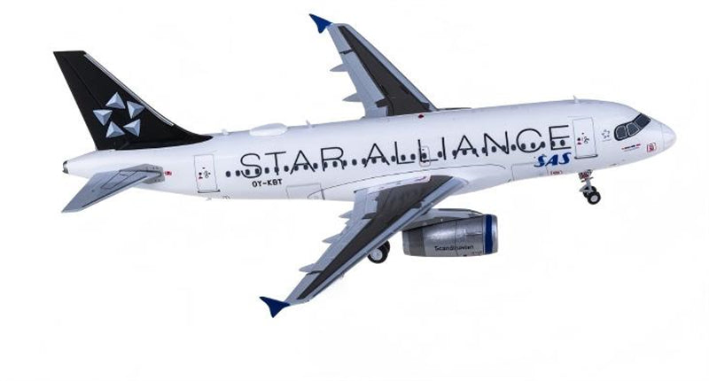 JC Wings Scandinavian Airlines SAS Airbus A319 OY-KBT Star Alliance 1:200 Diecast Model view 4