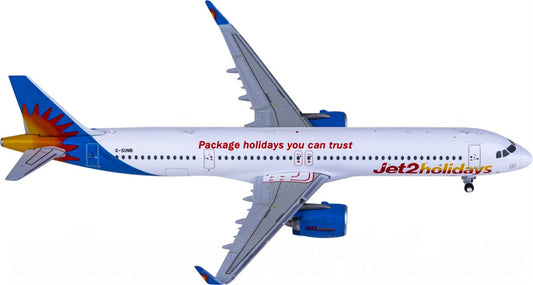 Geminijets Jet2 Airbus A321neo G-SUNB 1:400 Diecast Model view 1