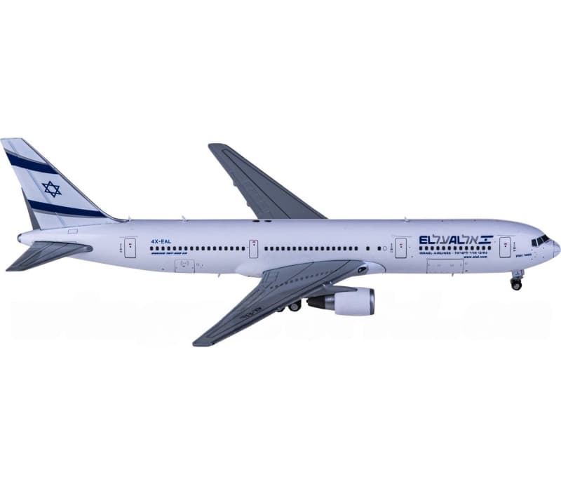 JC Wings El Al Boeing 767-300ER 4X-EAL 1:400 Aircraft Pre-built  Airliner Model Display