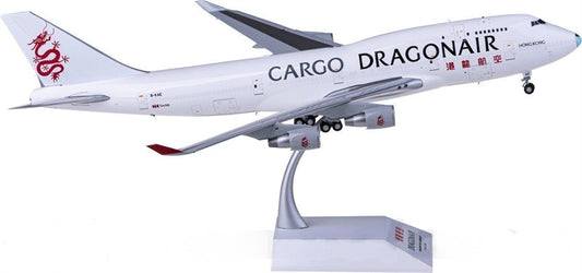 JC Wings Dragonair Cargo Boeing 747-400BCF B-KAE 1:200 Diecast Model view 1