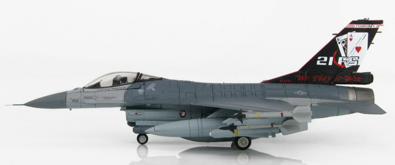 HOBBY MASTER ROCAF F-16A 21 FS Gamblers 1:72 Model 2016 20th Anniversary We Play to Win 93-0721