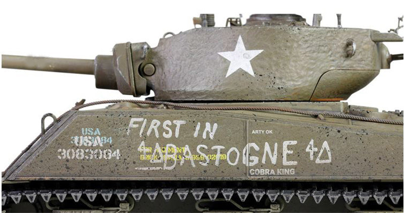 Metal Proud US medium tank Sherman M4A3E2 (75) Jumbo Cobra King 1:32 Tank Pre-built Model