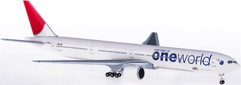 Hogan Japan Airlines Boeing 777-300 JA752J member of one world 1:500 Diecast Model view 3