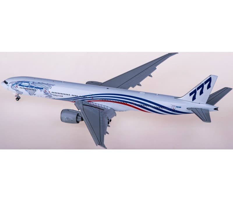 JC Wings Boeing 777-300ER N5016R Flaps down 1:400 Aircraft Pre-built  Airliner Model Display