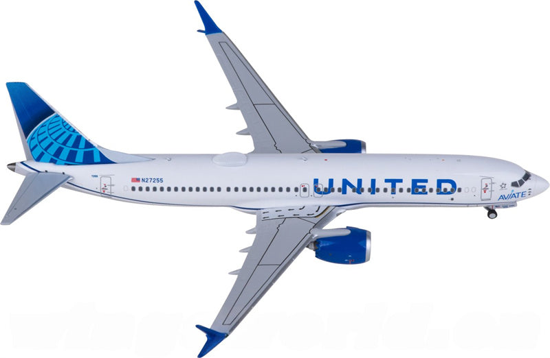 NG Models United Airlines Boeing 737 MAX 8 N27255 1:400 Diecast Model view 3