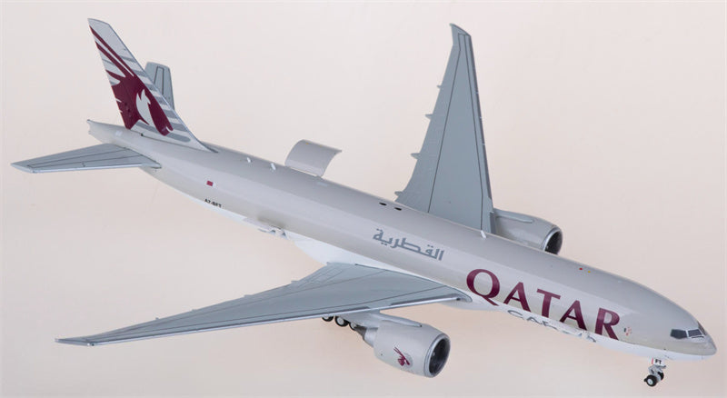 ジェミニジェッツ カタール航空カーゴ ボーイング777-200LRF A7-BFT インタラクティブシリーズ 1:400 飛行機 組み立て済み旅客機モデル ディスプレイ