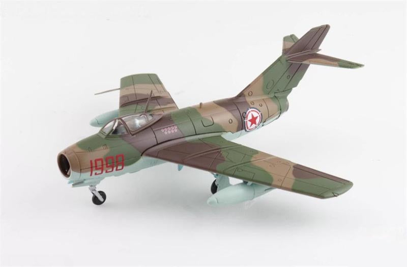 HOBBY MASTER MIG-15bis Red 1998 Maj. Ivanovich Mikhin 518th IAP May 1953 1:72 Airplane Pre-built Model