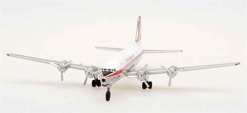 Herpa Swissair Douglas DC-6B HB-IBZ 1:500 Diecast Model view 2