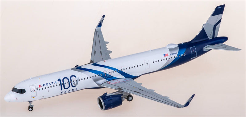 Geminijets Delta Airlines for Airbus A321neo N589DT 1:200 Airplane Pre-built  Airliner Model Display