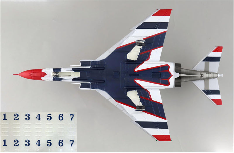 HOBBY MASTER USAF F-4E Thunderbirds 1:72 Model 1973/74 season Water sticker version