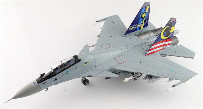 HOBBY MASTER Sukhoi SU30MKM Flanker M52-14 TUDM LIMA 2013 Malaysia 1:72 Aircraft Pre-built Model