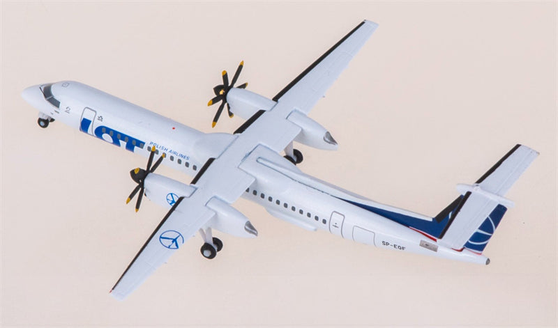 Herpa 1:500 LOT Bombardier Dash 8 Q400 SP-EQF Model