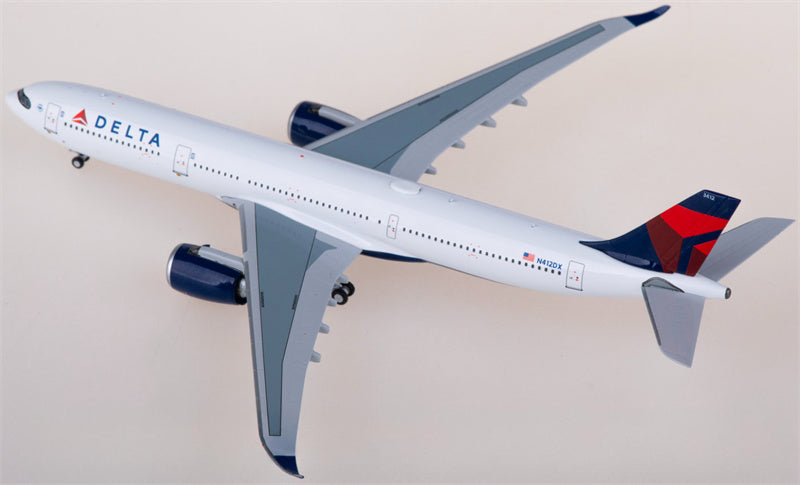 NGモデル デルタ航空 エアバスA330-900neo N412DX 1:400スケール 飛行機 組み立て済み旅客機モデル ディスプレイ