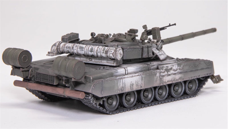 ARTISAN Russian T80U main battle snow w/ mine plow lot of modified parts and etchings 1:72 Tank Pre-built Model