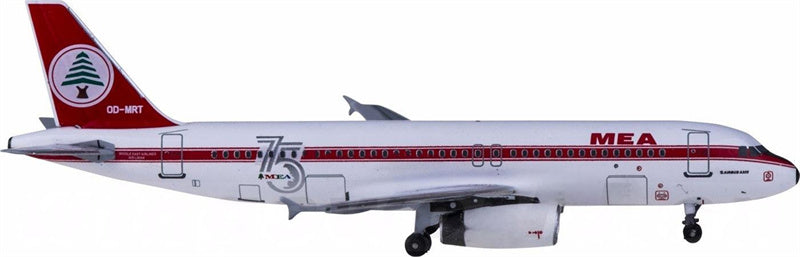 AeroClassics Middle East Airlines Airbus A320 OD-MRT 75 Years 1:400 Diecast Model view 2