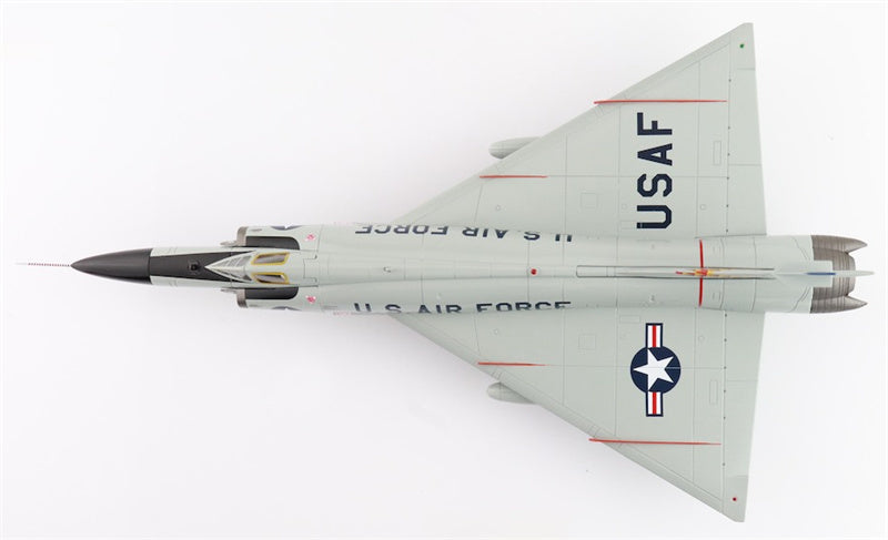 HOBBY MASTER F102A Delta Dagger USAF 54-1373 199th FIS Hawaii ANG 1960s (case X wing) 1:72 Aircraft Pre-built Model