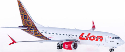 Phoenix Lion Air Boeing 737 MAX 8 PK-LQM 1:400 Diecast Model view 1