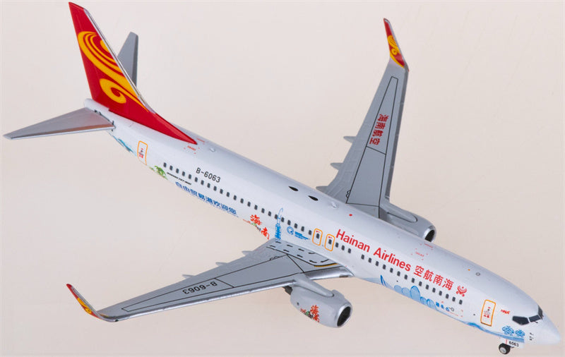 NG Models Hainan Airlines Boeing 737-800 B-6063 1:400 Diecast Model view 3