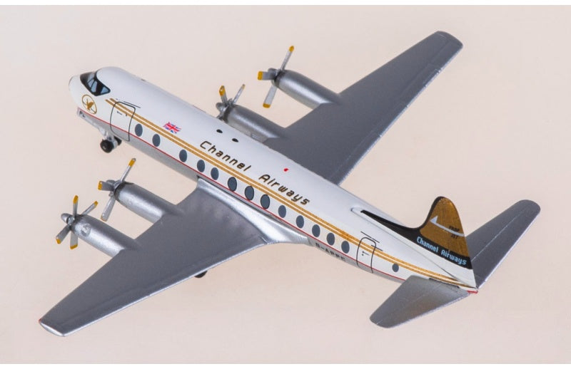 AeroClassics Channel Airways Vickers Viscount 800 G-APPC 1:400 Aircraft Pre-built  Airliner Model Display