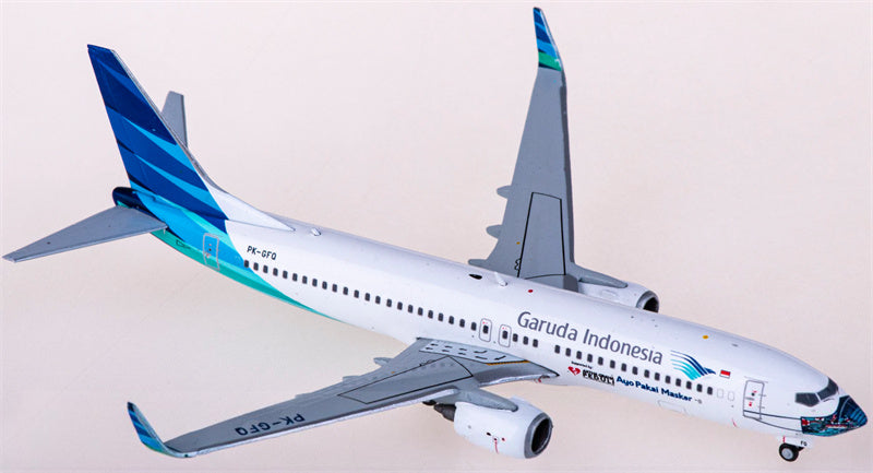 JC Wings Garuda Indonesia Boeing 737-800 PK-GFQ 1:400 Diecast Model view 1