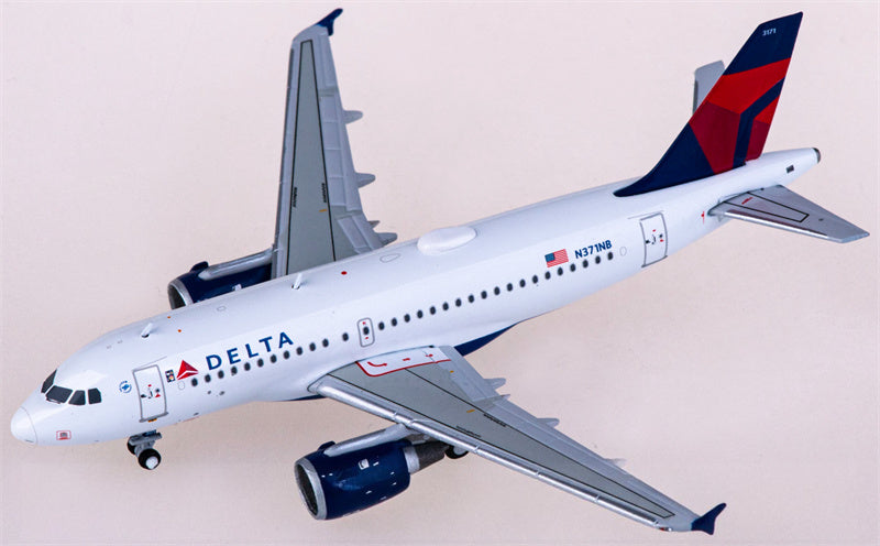 Geminijets Delta Air Lines for Airbus A319 N371NB 1:400 Airplane Pre-built  Airliner Model Display