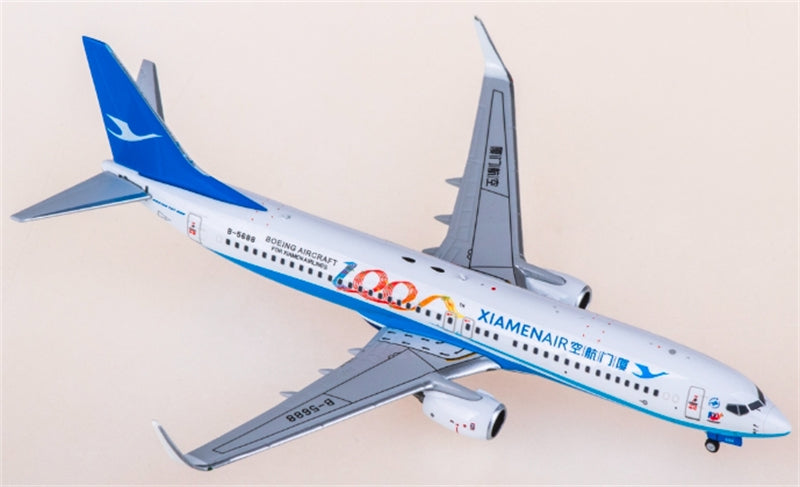 NG Models XiamenAir for Boeing 737-800 B-5688 100th for Boeing aircraft for Xiamen Airlines 1:400 Aircraft Pre-built  Airliner Model Display