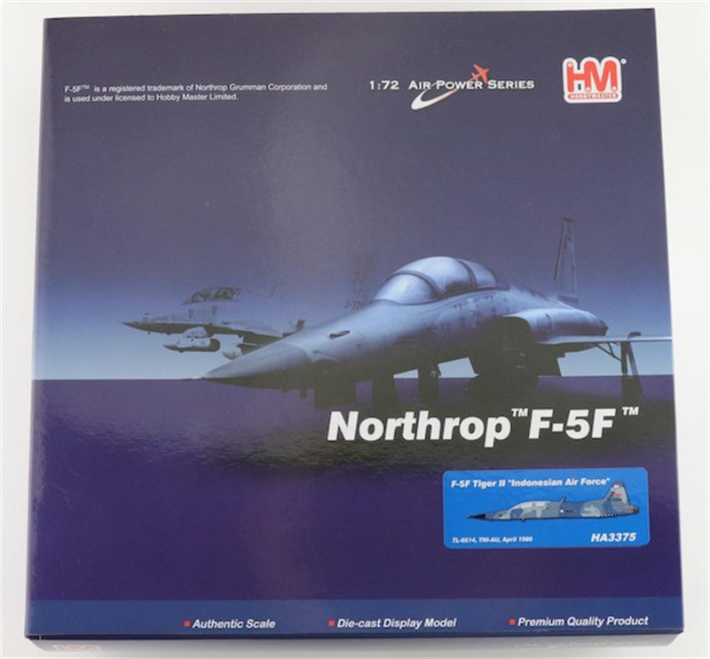 HOBBY MASTER F-5F Tiger II Indonesian Air Force TL-0514 TNI-AU April 1980 1:72 Aircraft Pre-built Model
