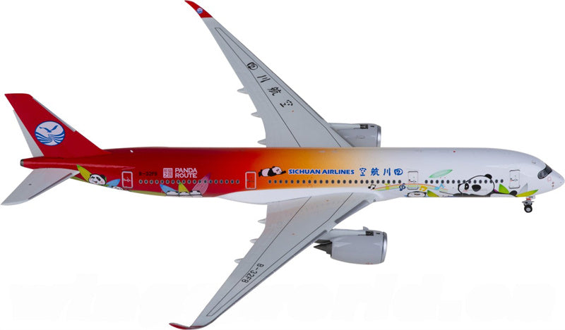 NG Models Sichuan Airlines for Airbus A350-900 B-32F8 1:400 Airplane Pre-built  Airliner Model Display
