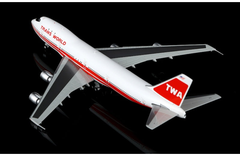 HX Models 1:400 TWA B747-100 N93107 Standard Edition DIECAST Model