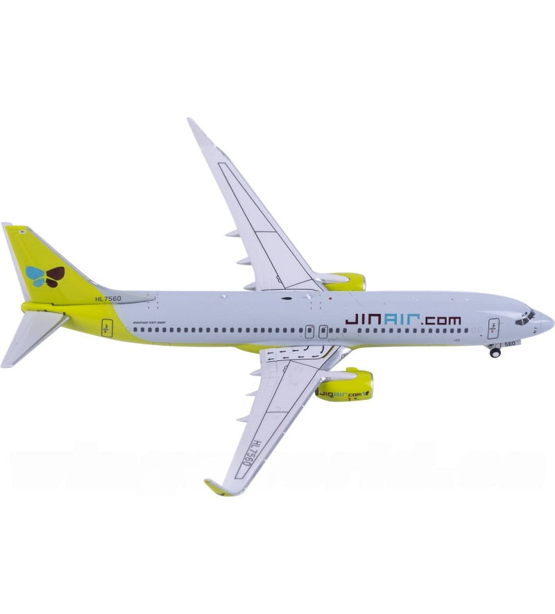 AeroPolaris 1:400 Jin Air Boeing 737-800 HL7560  DIECAST Model