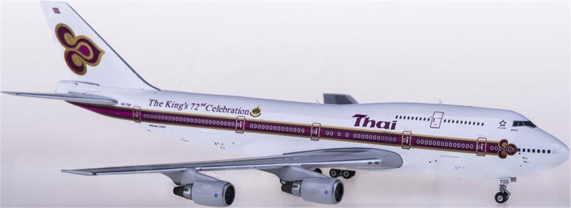 Phoenix Thai Airways Boeing 747-300 HS-TGD The King's 72nd Celebration 1:400 Diecast Model view 2