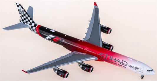 JC Wings Etihad Airways for Airbus A340-600 A6-EHJ 1:400 Aircraft Pre-built  Airliner Model Display