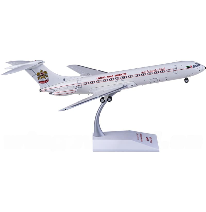JC Wings UNITED ARAB EMIRATES charter plane Vickers VC10 G-ARVF 1:200 Aircraft Pre-built  Airliner Model Display