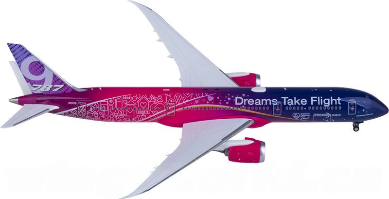 NGモデル ボーイング787-9 N1015B ドリームズ・テイク・フライト 1:400スケール 飛行機 組み立て済み旅客機モデル ディスプレイ