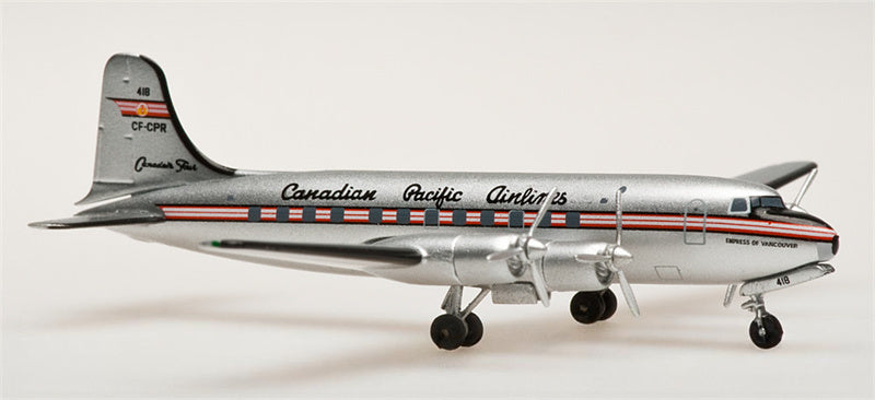 AeroClassics Canadian Pacific Airlines DC-4-M2 for North Star CF-CPR 1:400 Aircraft Pre-built  Airliner Model Display