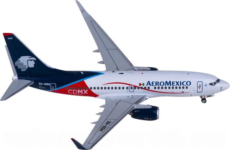NG Models Aeromexico Boeing 737-700 XA-AGM 1:400 Diecast Model view 1
