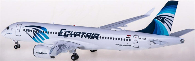 JC Wings EgyptAir for Airbus A220-300 SU-GEY 1:200 Airplane Pre-built  Airliner Model Display