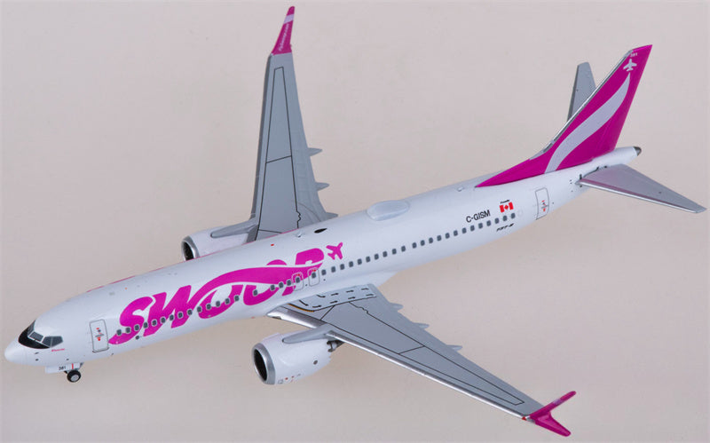 NG Models Swoop Airlines for Boeing 737 MAX 8 C-GISM 1:400 Airplane Pre-built  Airliner Model Display