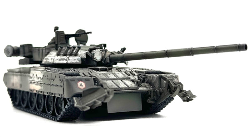ARTISAN Russian T80U main battle snow w/ mine plow lot of modified parts and etchings 1:72 Tank Pre-built Model