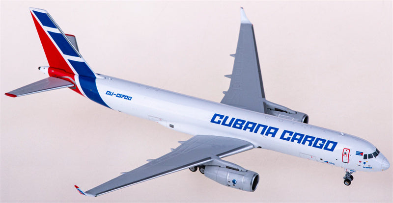 NG Models Cubana Cargo Tupolev TU-204-100SE CU-C1700 1:400 Diecast Model view 1